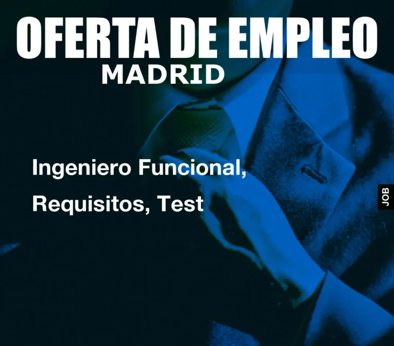 Ingeniero Funcional, Requisitos, Test