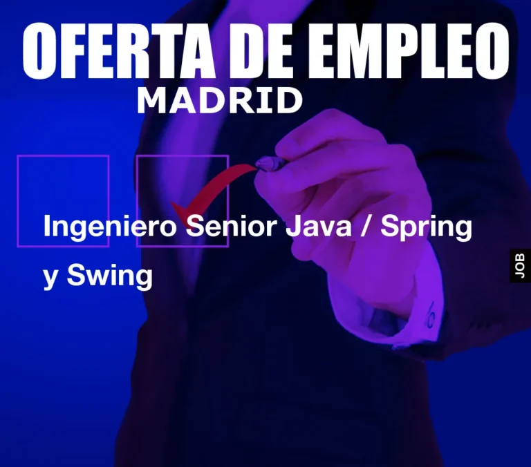 Ingeniero Senior Java / Spring y Swing