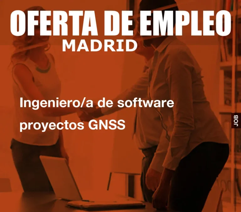 Ingeniero/a de software proyectos GNSS