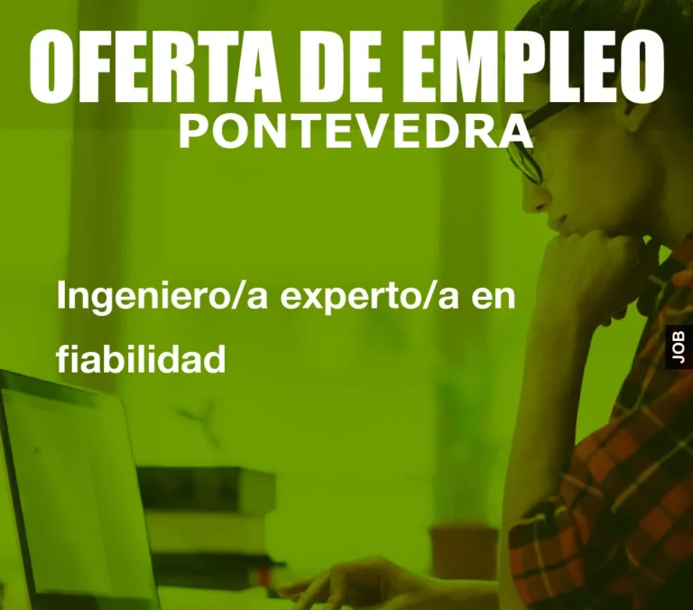 Ingeniero/a experto/a en fiabilidad