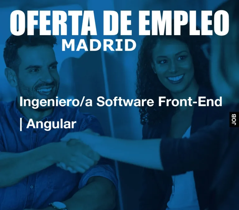 Ingeniero/a Software Front-End | Angular