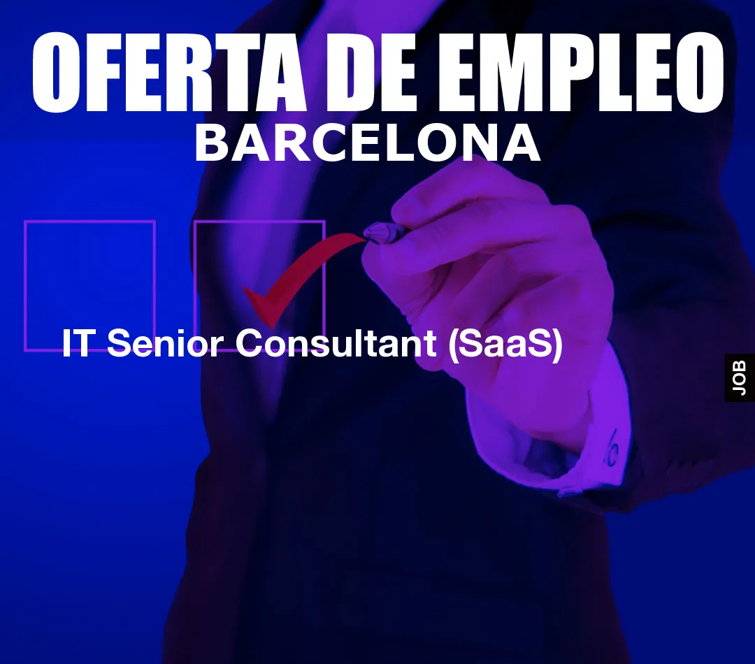 IT Senior Consultant (SaaS)