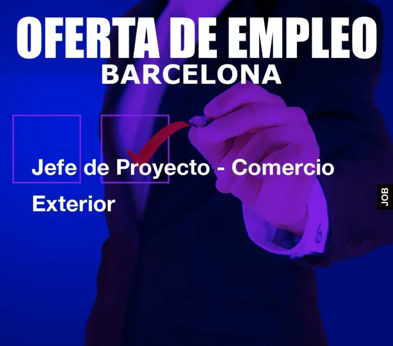 Jefe de Proyecto – Comercio Exterior