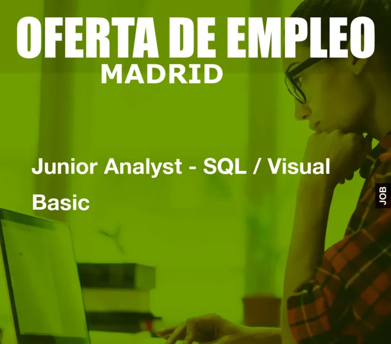 Junior Analyst – SQL / Visual Basic