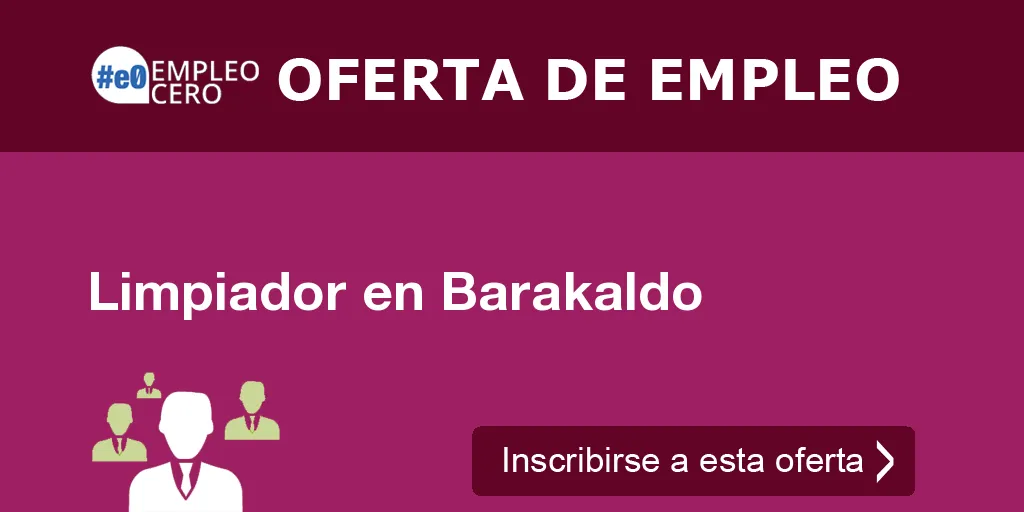 Limpiador en Barakaldo