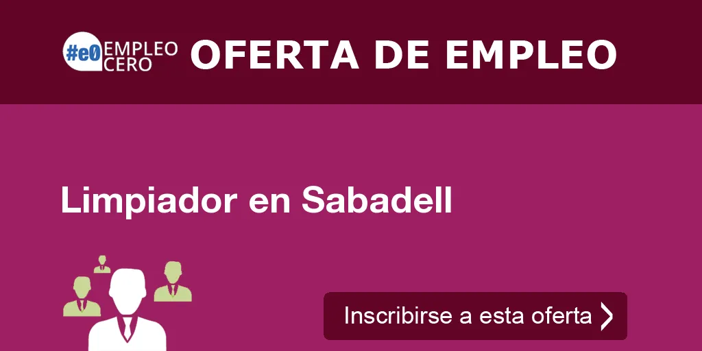 Limpiador en Sabadell