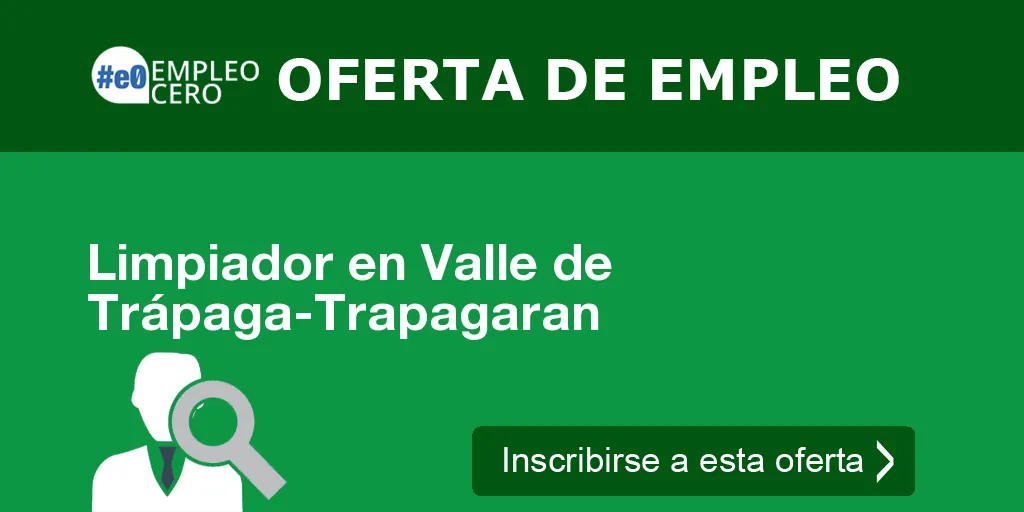 Limpiador en Valle de Trápaga-Trapagaran