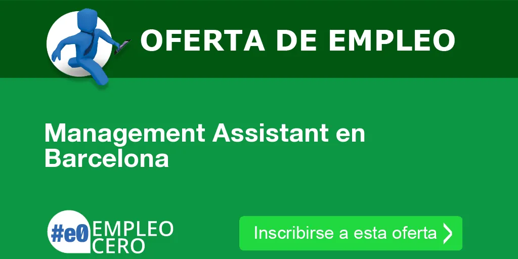 Management Assistant en Barcelona