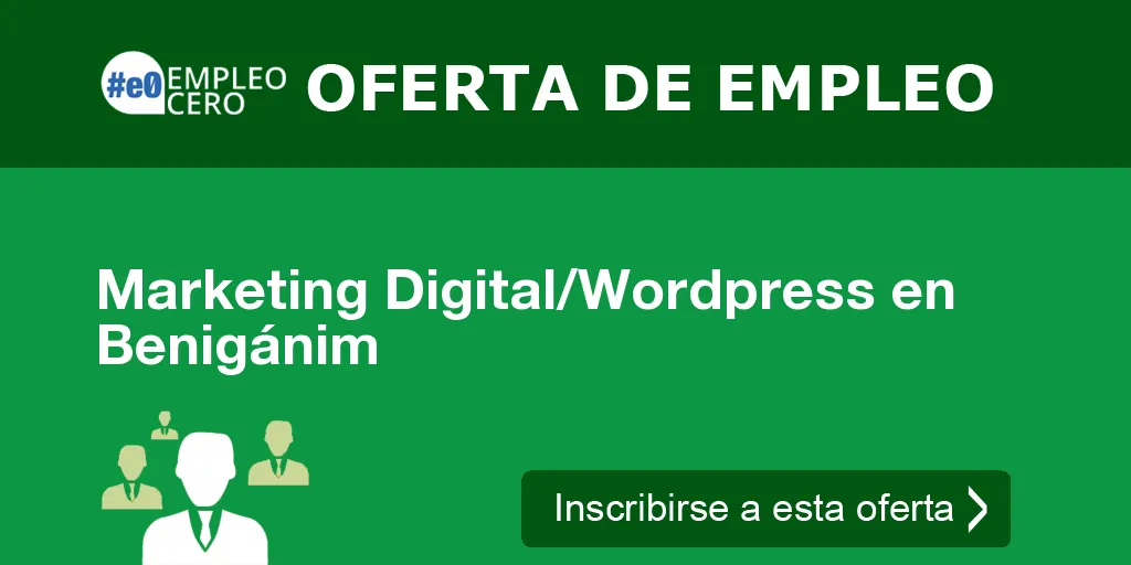 Marketing Digital/Wordpress en Benigánim