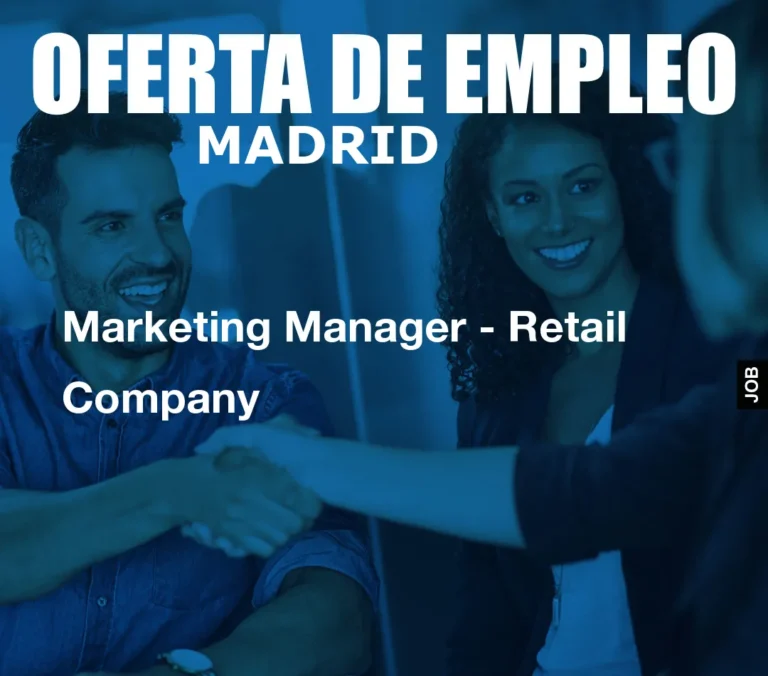 Marketing Manager – Retail Company