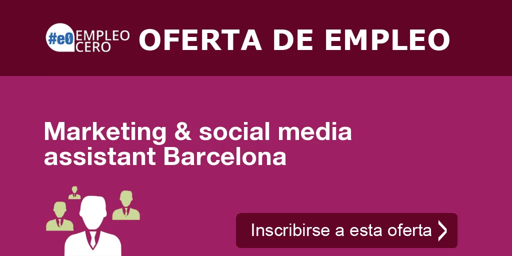 Marketing & social media assistant Barcelona