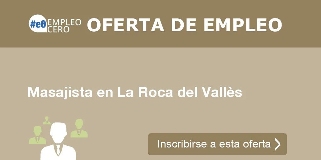 Masajista en La Roca del Vallès