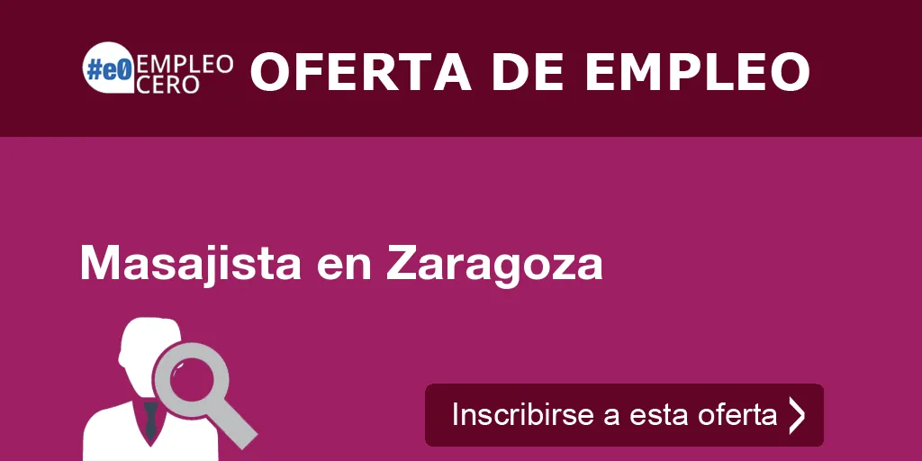 Masajista en Zaragoza