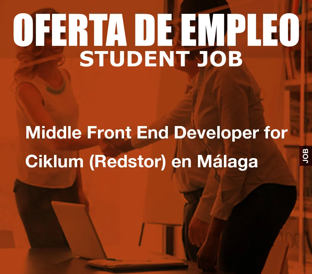 Middle Front End Developer for Ciklum (Redstor) en M