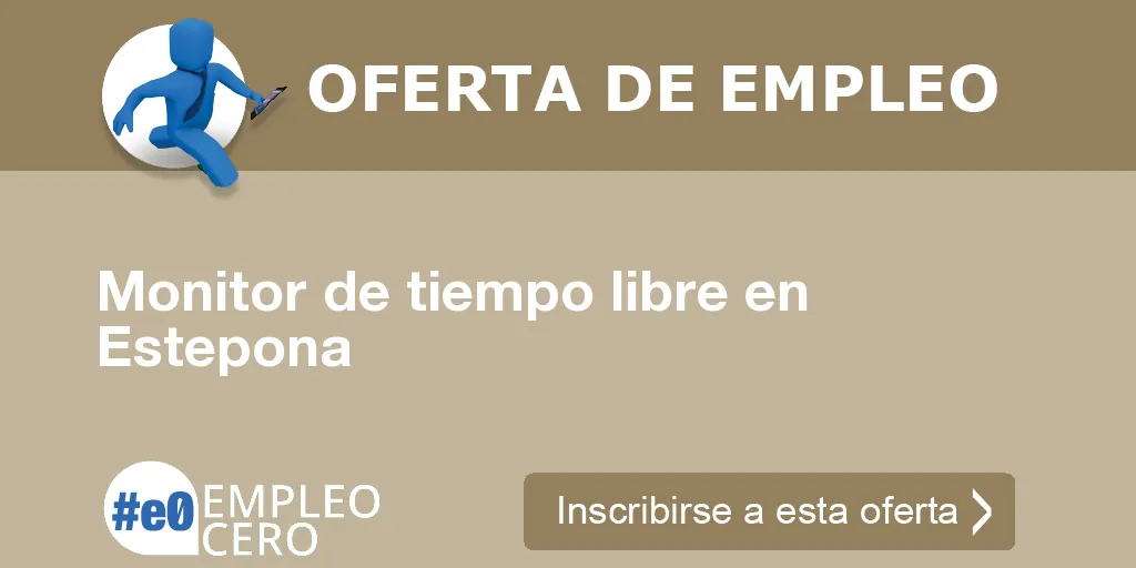 Monitor de tiempo libre en Estepona