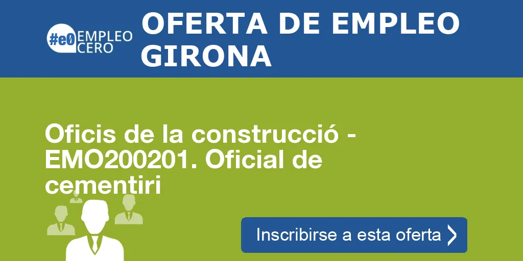 Oficis de la construcció - EMO200201. Oficial de cementiri