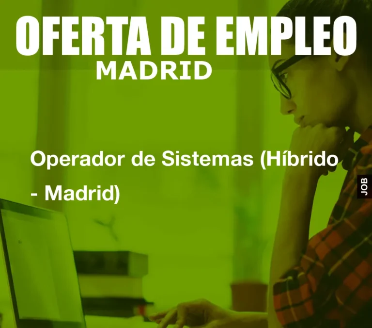 Operador de Sistemas (H?brido – Madrid)