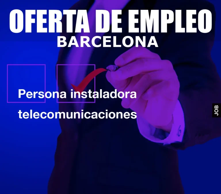 Persona instaladora telecomunicaciones