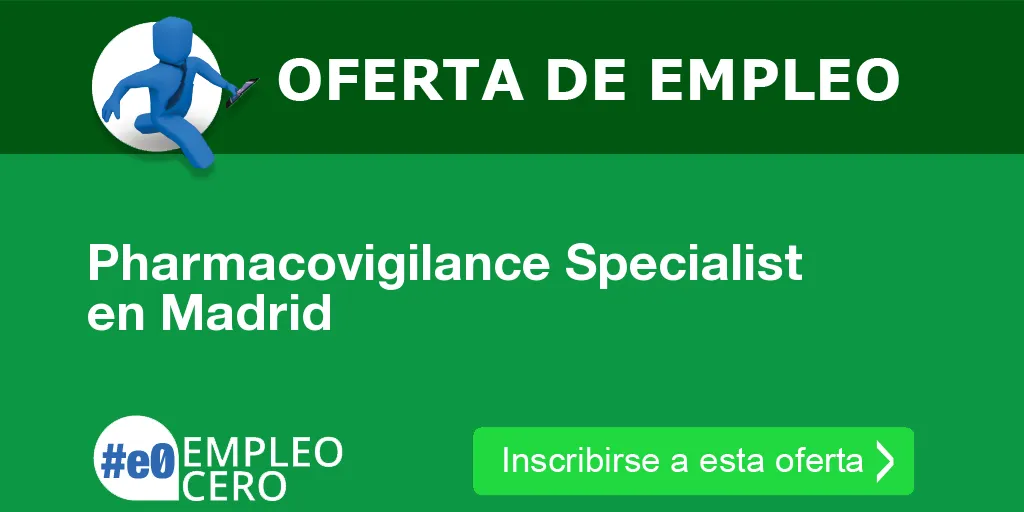 Pharmacovigilance Specialist en Madrid