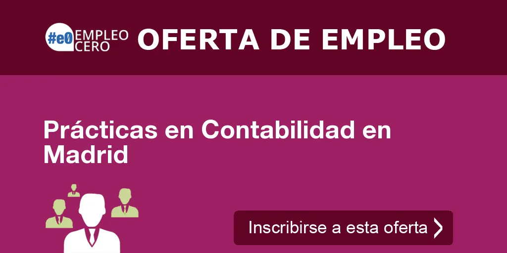 Prácticas en Contabilidad en Madrid