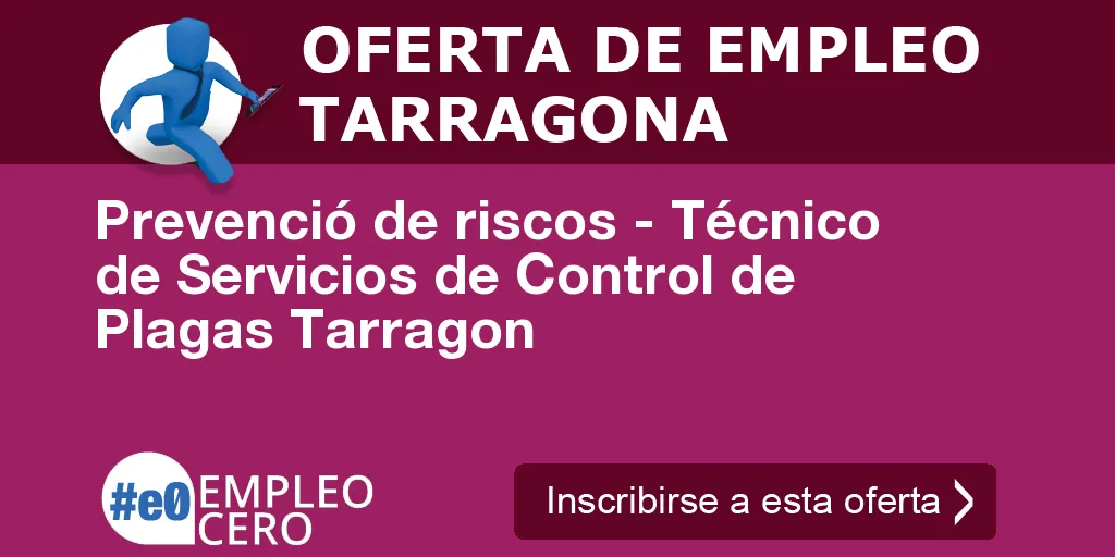 Prevenció de riscos - Técnico de Servicios de Control de Plagas Tarragon