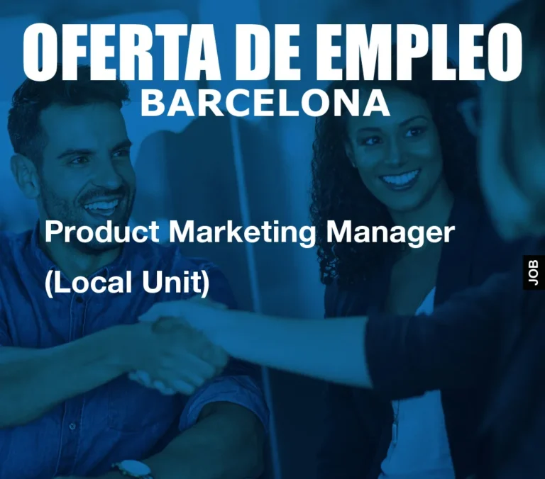 Product Marketing Manager (Local Unit)