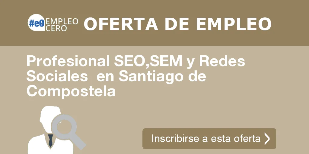 Profesional SEO,SEM y Redes Sociales  en Santiago de Compostela