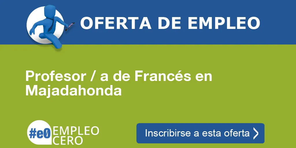 Profesor / a de Francés en Majadahonda