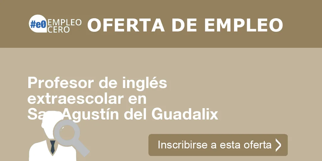 Profesor de inglés extraescolar en San Agustín del Guadalix