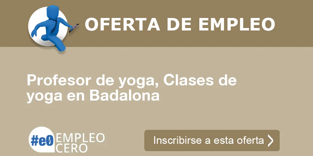 Profesor de yoga, Clases de yoga en Badalona