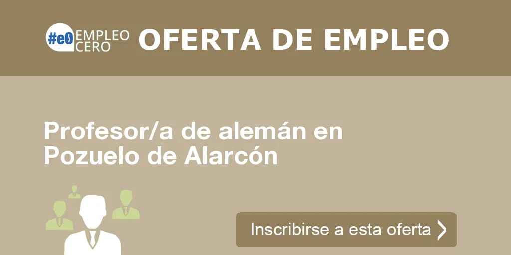 Profesor/a de alemán en Pozuelo de Alarcón