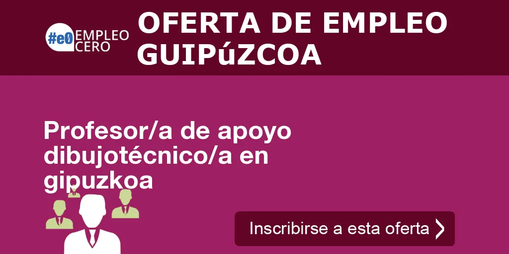 Profesor/a de apoyo dibujotécnico/a en gipuzkoa