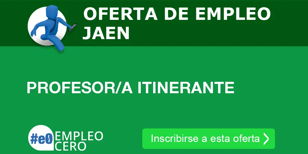 PROFESOR/A ITINERANTE