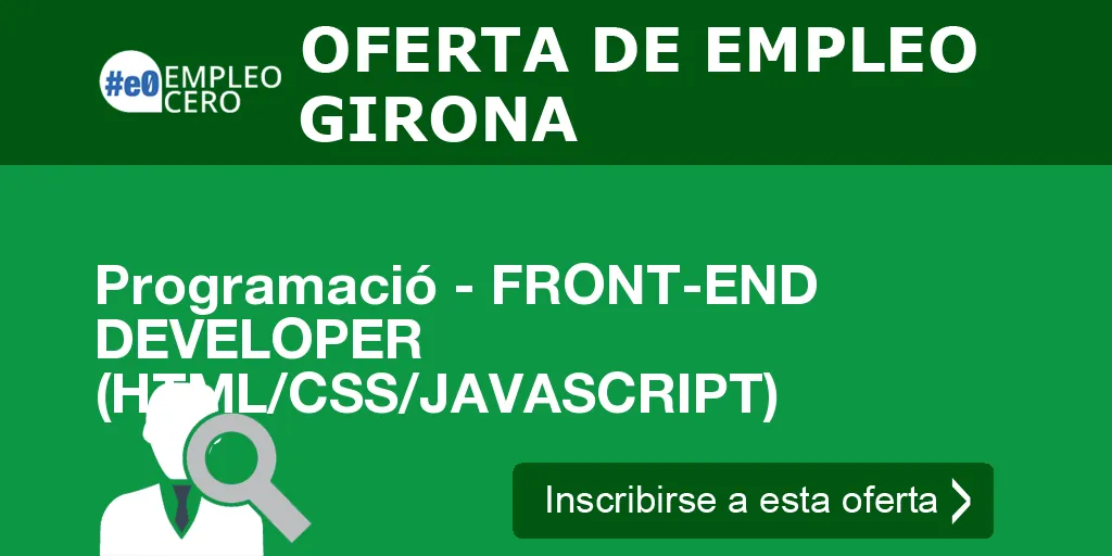 Programació - FRONT-END DEVELOPER (HTML/CSS/JAVASCRIPT)