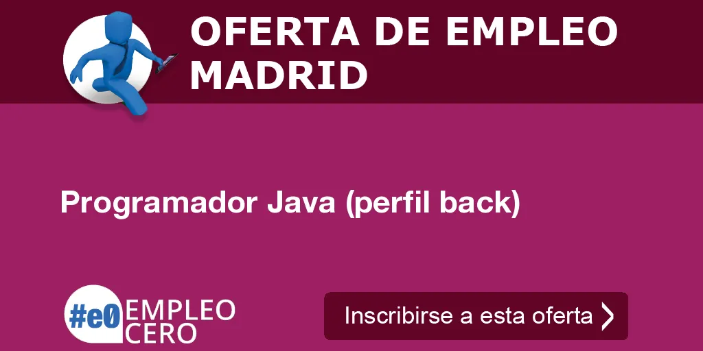 Programador Java (perfil back)