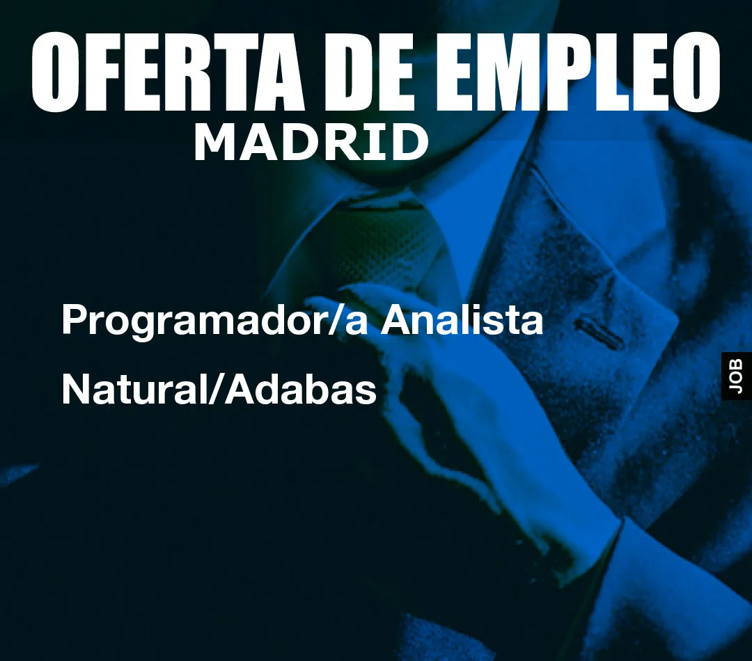 Programador/a Analista Natural/Adabas