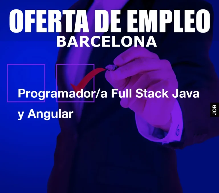 Programador/a Full Stack Java y Angular