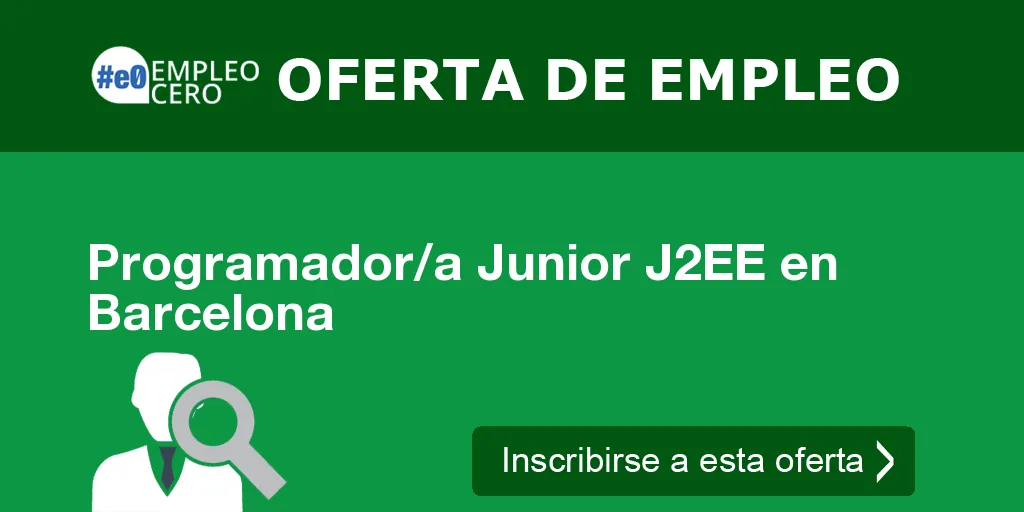 Programador/a Junior J2EE en Barcelona