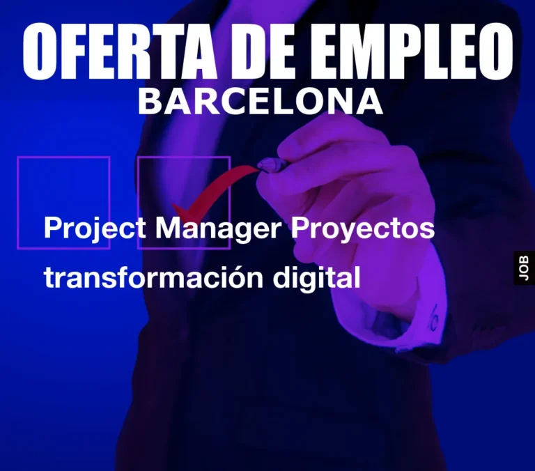 Project Manager Proyectos transformaci?n digital