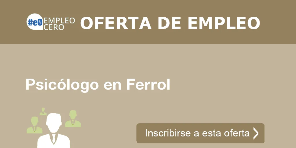 Psicólogo en Ferrol