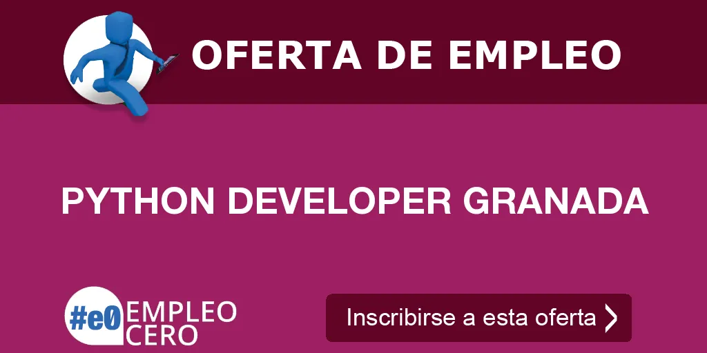 PYTHON DEVELOPER GRANADA