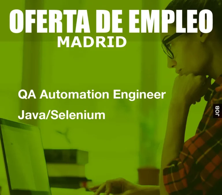 QA Automation Engineer Java/Selenium