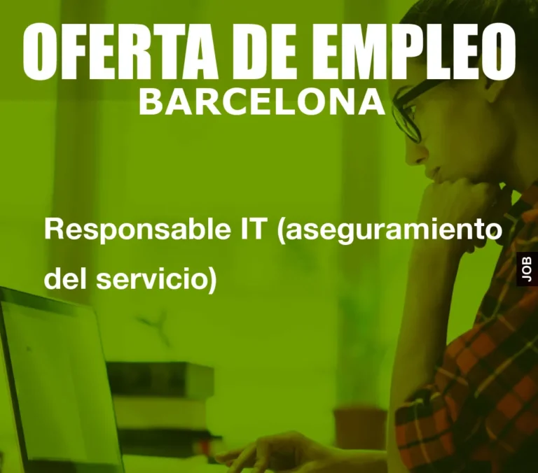 Responsable IT (aseguramiento del servicio)