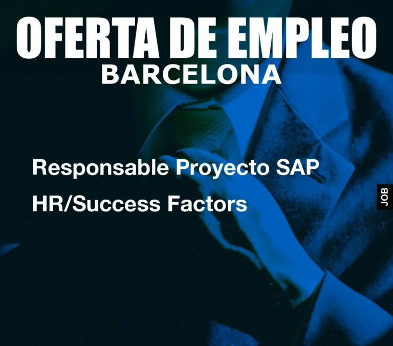 Responsable Proyecto SAP HR/Success Factors