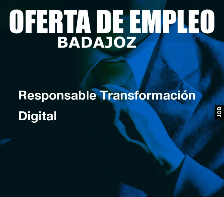 Responsable Transformación Digital