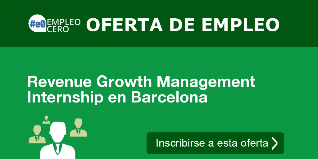 Revenue Growth Management Internship en Barcelona