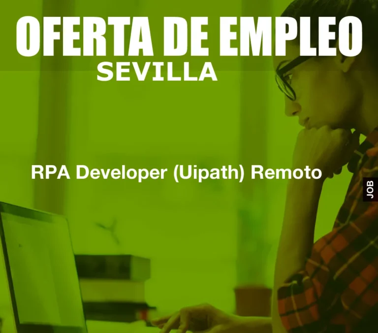 RPA Developer (Uipath) Remoto