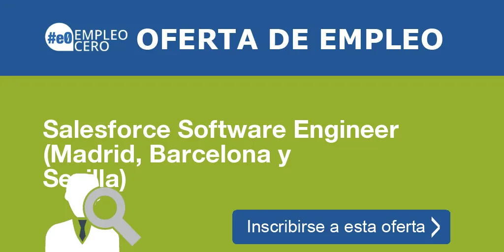 Salesforce Software Engineer (Madrid, Barcelona y Sevilla)