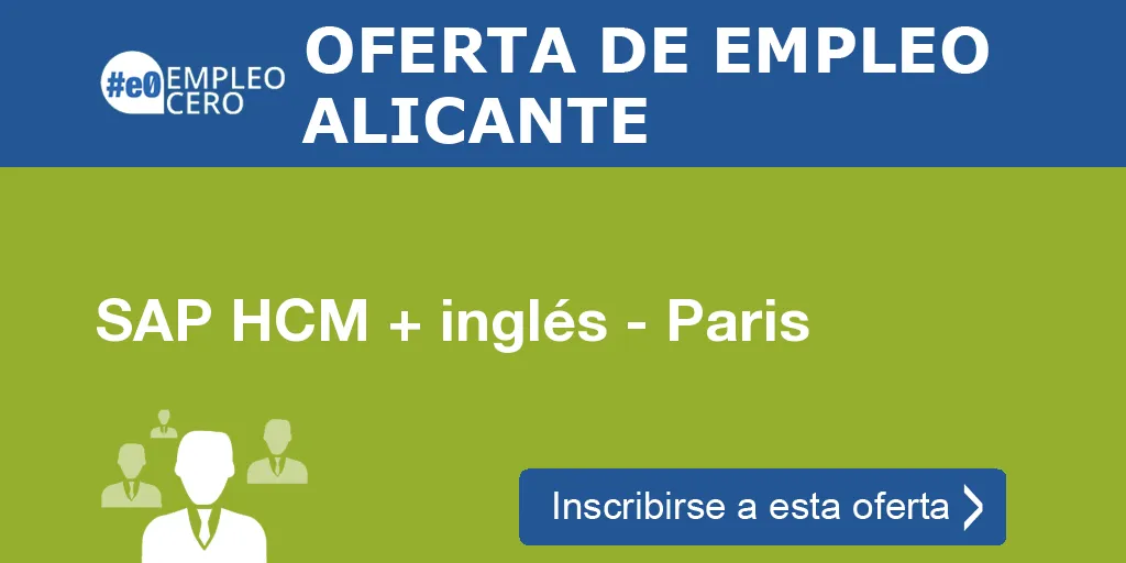 SAP HCM + inglés - Paris