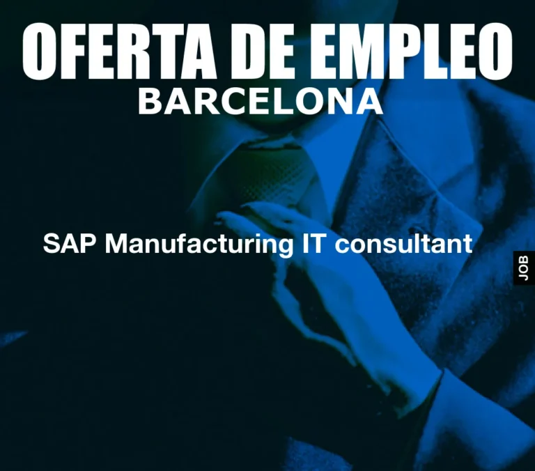 SAP Manufacturing IT consultant